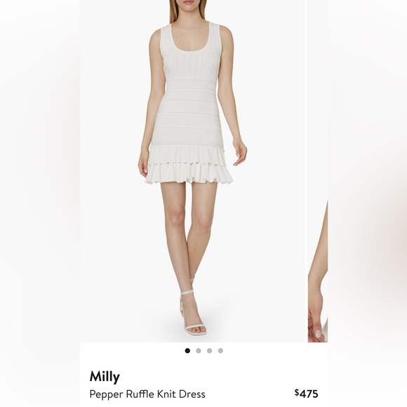 Milly Pepper Ruffle Knit Dress - Picture 1 of 3